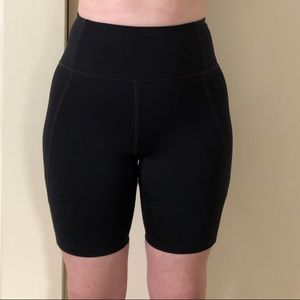 Girlfriend Collective High-Rise Bike Short in Black, Size Small
